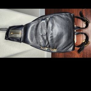 Vintage Perlina Leather Backpack